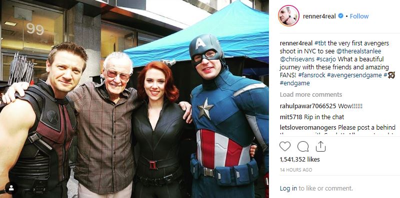 MCU Hawkeye The Avengers Stan Lee Jeremy Renner