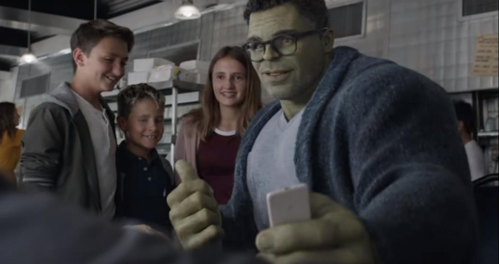 Avengers: Endgame Professor Hulk Diner Scene