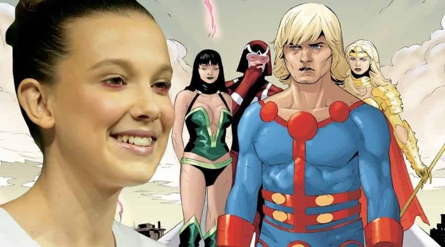 The Eternals Millie Bobby Brown Kumail Nanjiani