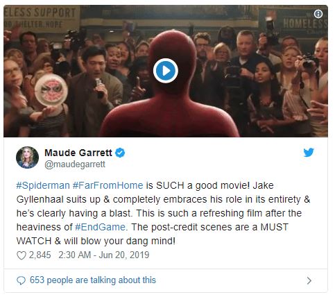 Spider-Man: Far From Home First Reactions