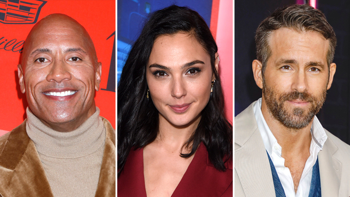 Dwayne Johnson Netflix Ryan Reynolds Gal Gadot