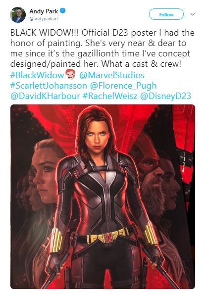 Black Widow Poster Reveals New Suit, David Harbour’s Red Guardian