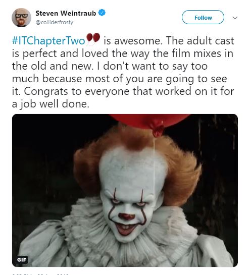 First Reactions For IT: Chapter Two
