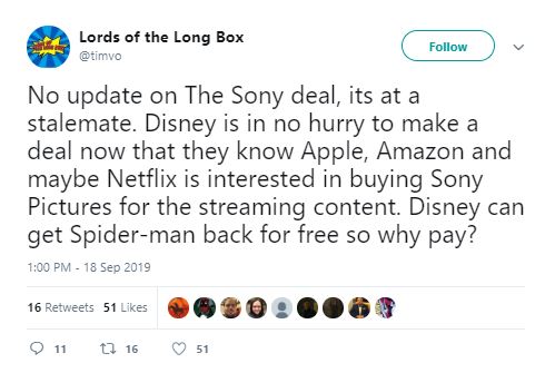 Disney-Sony Deal on Hold Apple May Buy Sony