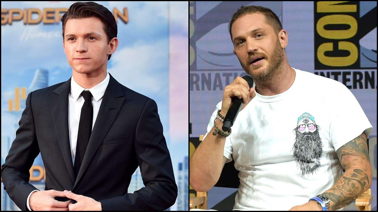 tom hardy and tom holland in venom 2