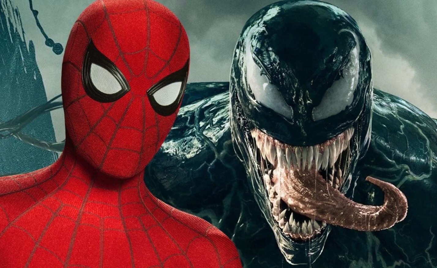 Spider-man and Venom 