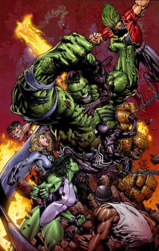 Hulk vs Juggernaut vs The Thing