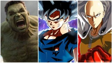 One Punch Man vs Goku vs The Hulk