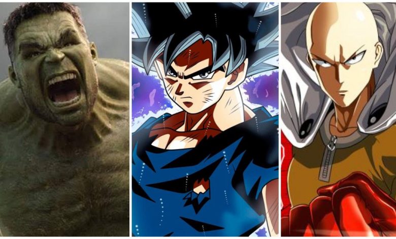 One Punch Man vs Goku vs The Hulk