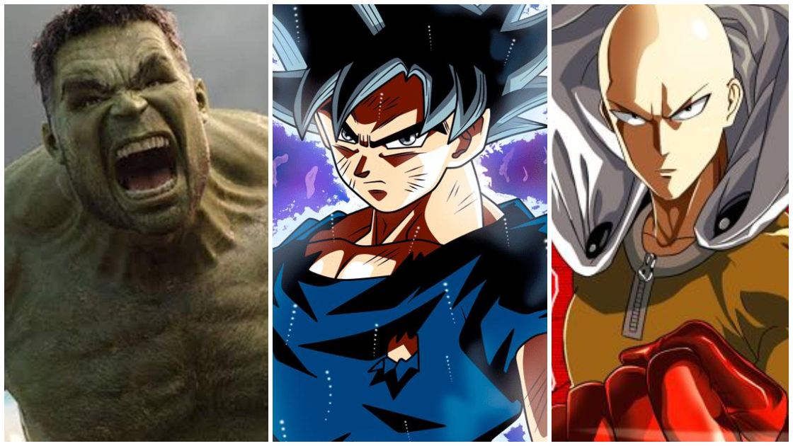 One Punch Man vs Goku vs The Hulk