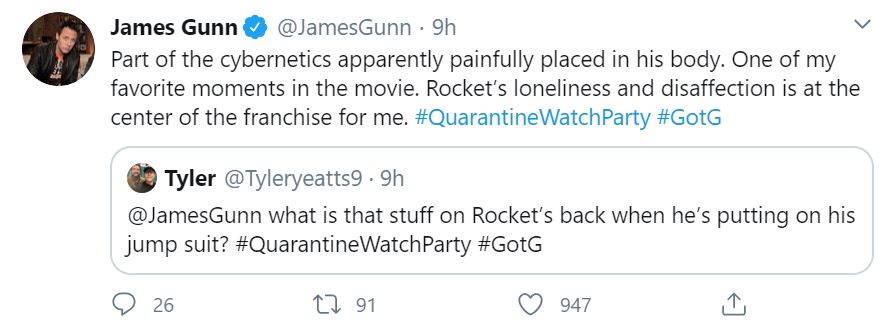 James Gunn reveals Rocket Future in Guardians of the Galaxy Vol. 3