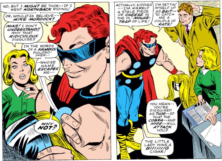 Daredevil Dressed Himself as Thor