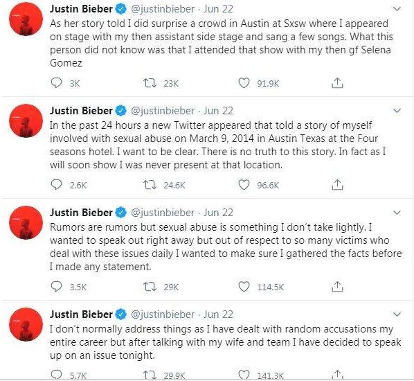 Justin Bieber Sexual Abuse Accusers