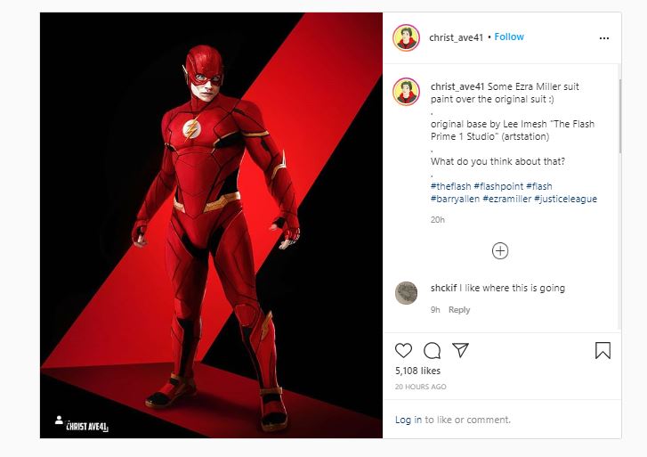 The Flash Ezra Miller New Comic Flash Suit