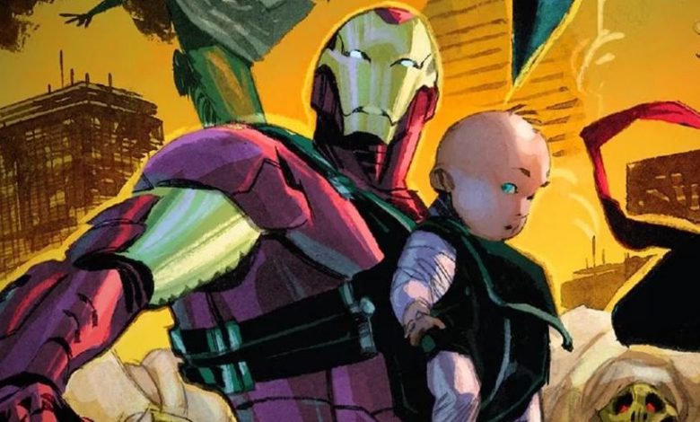 Iron Man Using Baby As New Armor Upgrade