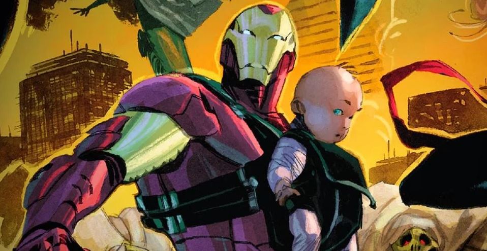 Iron Man Using Baby As New Armor Upgrade