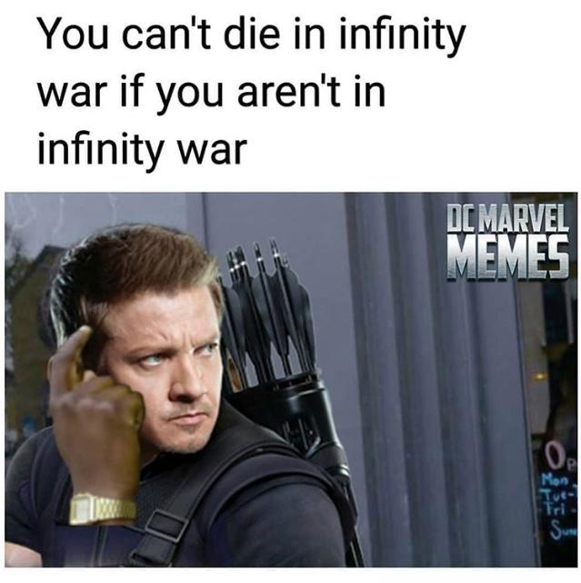 Best Memes On Least Useful Avenger-Hawkeye
