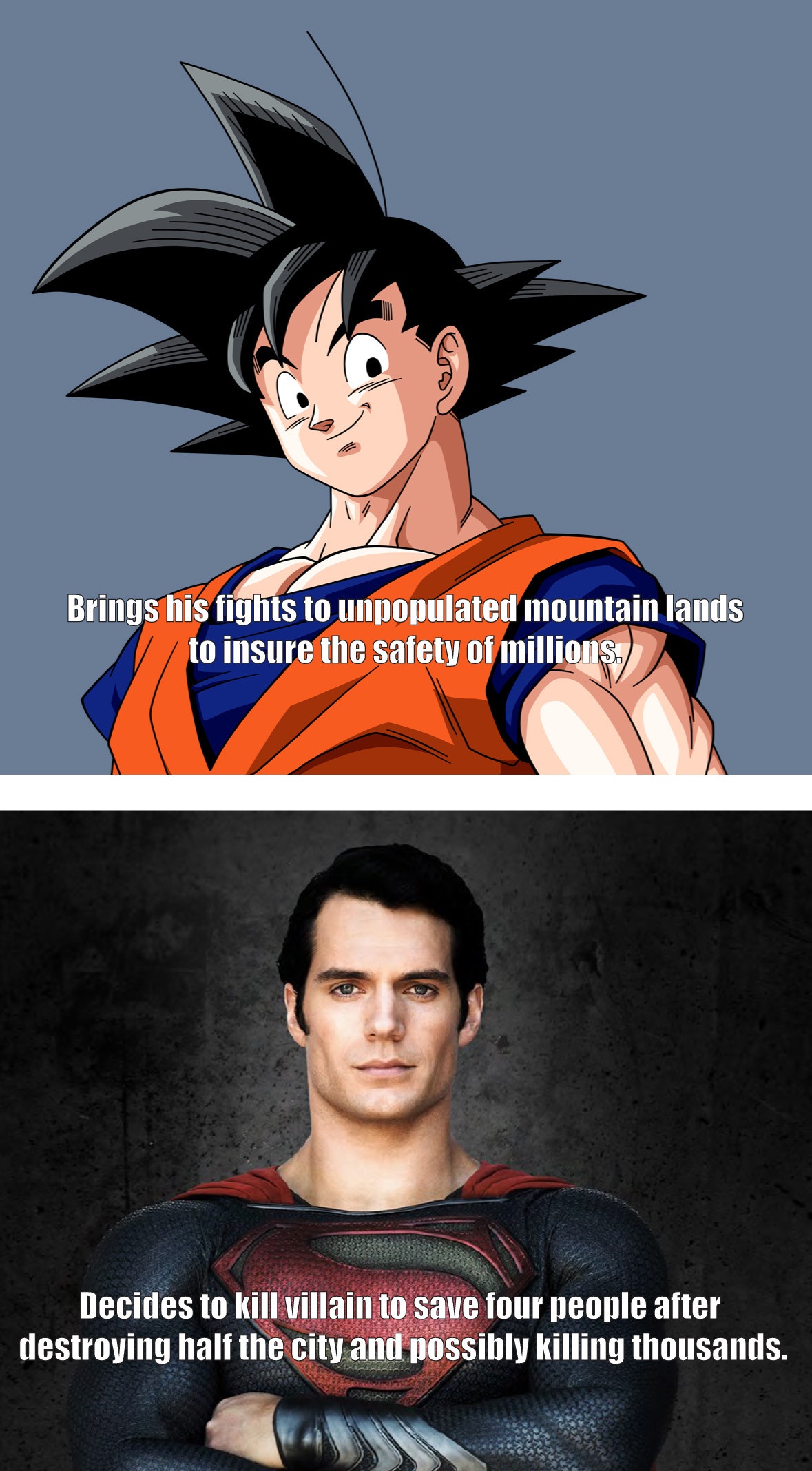 Epic Superman vs Goku Memes