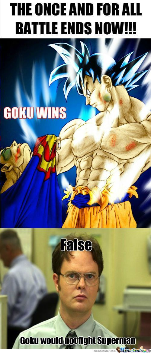 Epic Superman vs Goku Memes