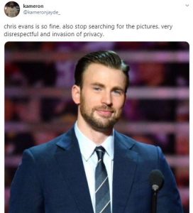 Chris Evans Breaks Silence After His Inappropriate Photo Leaked on the