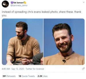 Chris Evans Breaks Silence After His Inappropriate Photo Leaked on the