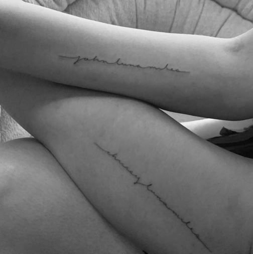 Celebrity Couple Got Matching Tattoos