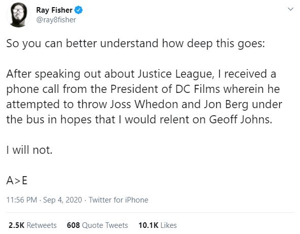 Ray Fisher is negotiating Cyborg return in The Flash
