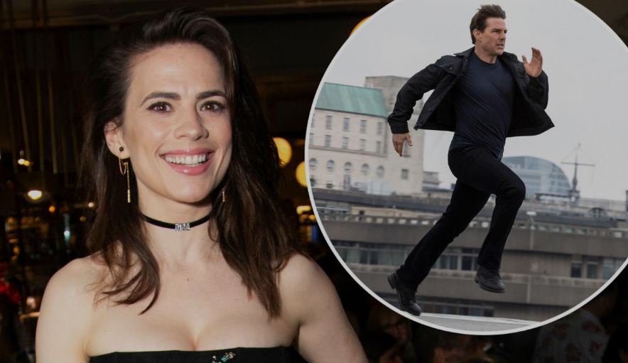 Hayley Atwell & Tom Cruise Film Stunt on Top of a Train in Mission: Impossible 7