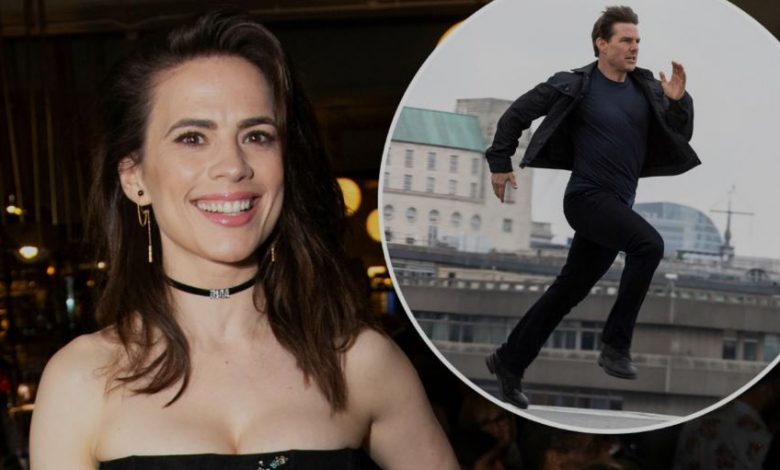 Hayley Atwell & Tom Cruise Film Stunt on Top of a Train in Mission: Impossible 7