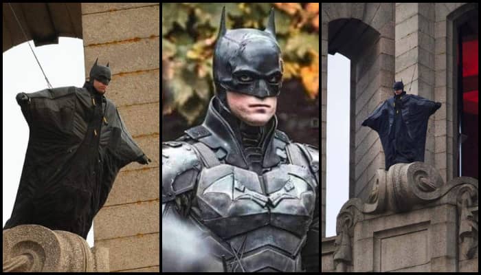 The Batman – New Set Photos Show Batman Jumping Off a Rooftop in a Flying  Suit