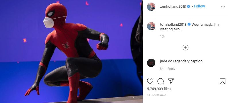 First Look at Spider-Man’s New Mask