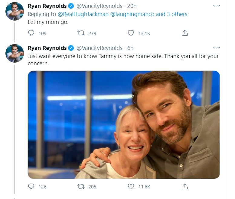 Ryan Reynolds’ Mom Jackman’s Side