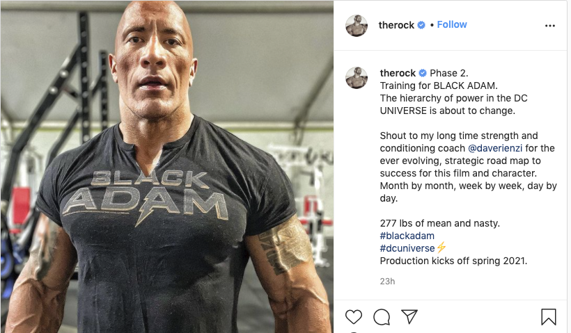 Dwayne Johnson Updates His Position On Black Adam