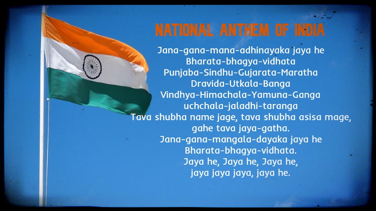 indian national anthem meaning