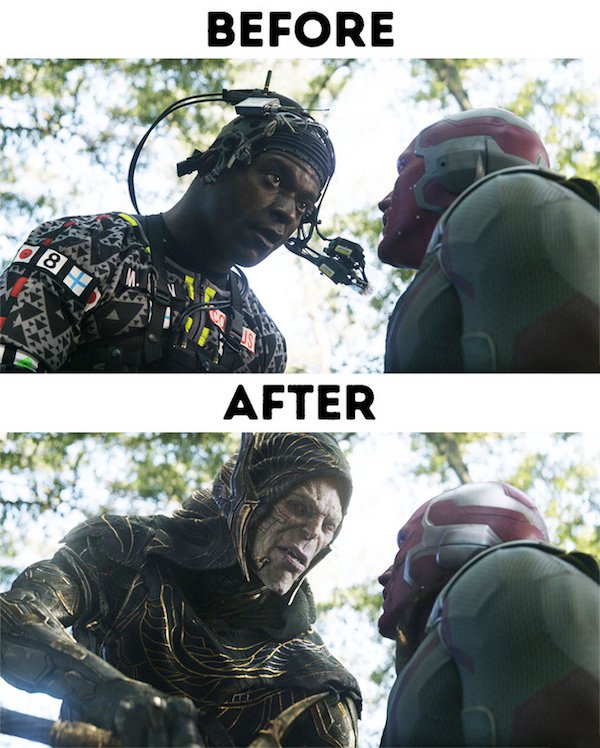 Before And After Special Effects Images from The Movies