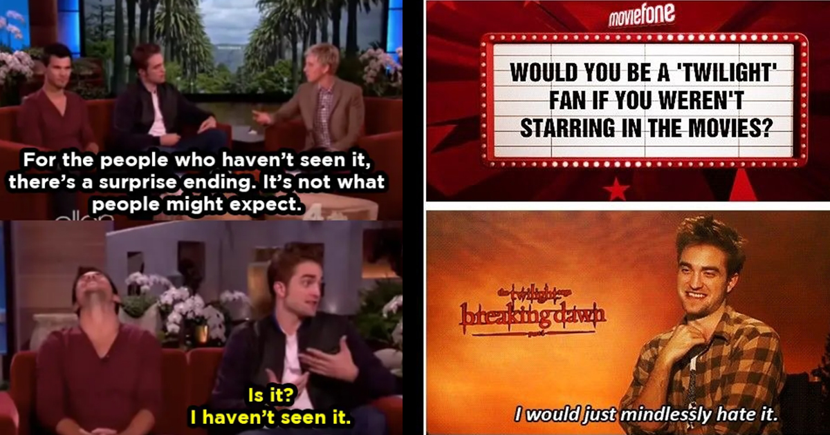 Robert Pattinson Trolled Twilight