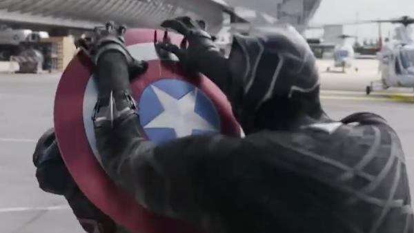 captain america broken shield prop