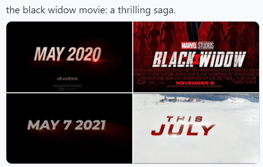 Black Widow Movie Delay