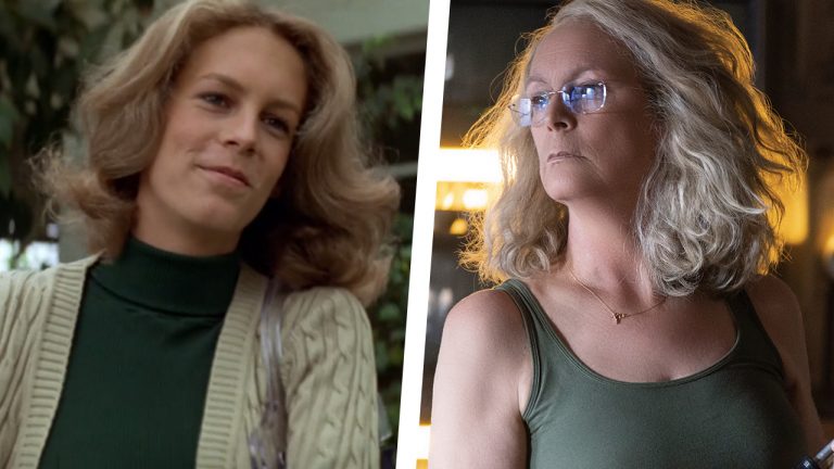 halloween split jamie laurie strode