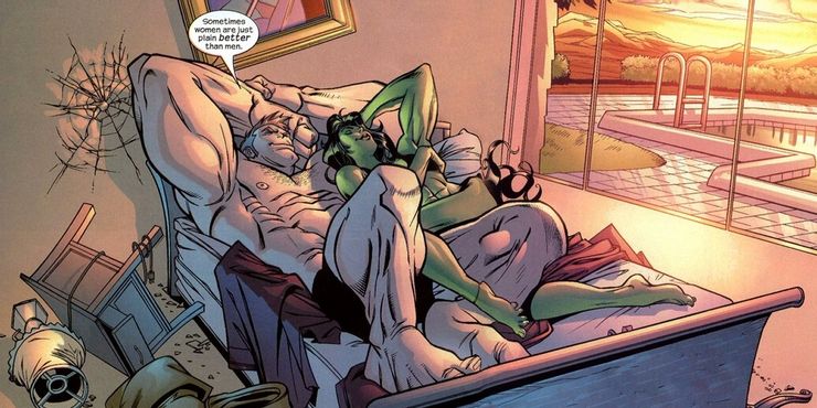 She-Hulk and the Juggernaut Make Love #shehulk #marvelcomics #subscrib